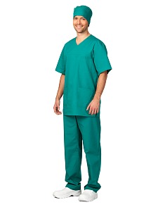 Комплект мужской «Медик», цвет зеленый